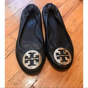 Tory Burch Reva Flats in Black Size 8.5-9